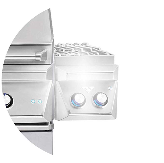 An image related to Twin Eagles TEBQ42RS-CL-TEGB42SD-B-TESB132F-CL 42'' Propane Gas Stainless Steel Rotisserie Grill