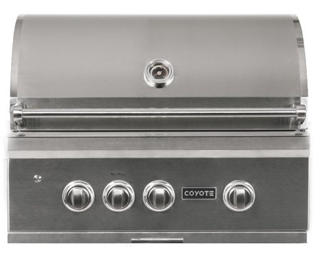 An image of Coyote C2SL30NG S-Series 30'' Natural Gas Covered Grill | KnowYourGrill 