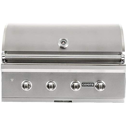 An image of Coyote C1c36ng C-Series 36'' Natural Gas Stainless Steel Covered Grill | KnowYourGrill 