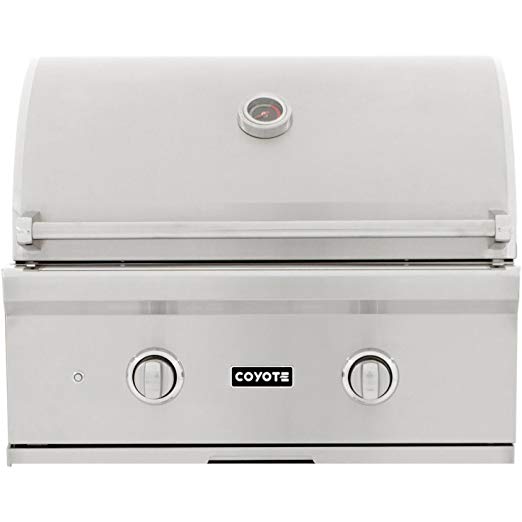 An image related to Coyote C-Series 28'' Propane Gas Stainless Steel Built-In Covered Grill