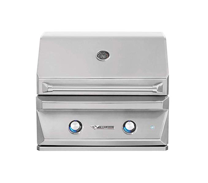 An image of Twin Eagles 30'' Propane Gas Stainless Steel Built-In Infrared Covered Grill