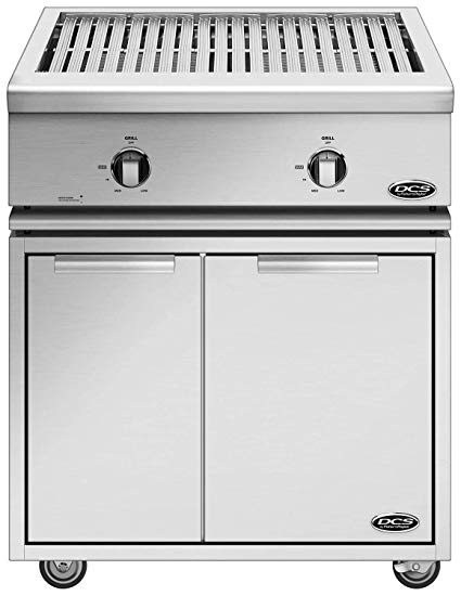 An image of DCS BFGC-30G-L-CAD1-30 30'' Propane Gas Stainless Steel Covered Grill