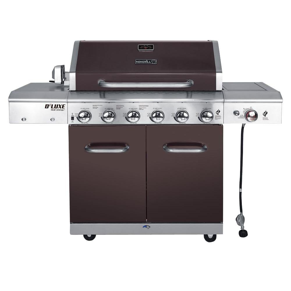 An image of Nexgrill 720-0896E Deluxe Propane Gas Freestanding Covered Grill | KnowYourGrill 