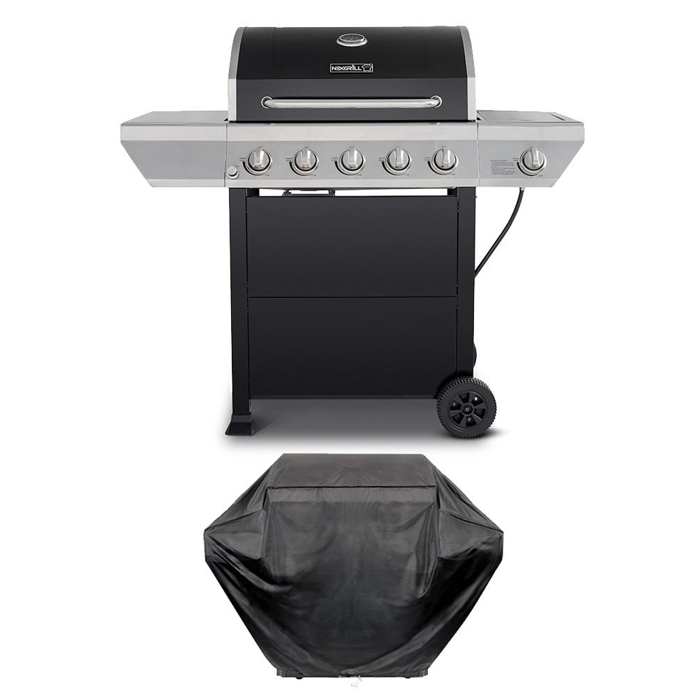 An image of Nexgrill 720-0888X Propane Gas Stainless Steel Freestanding Covered Grill | KnowYourGrill 