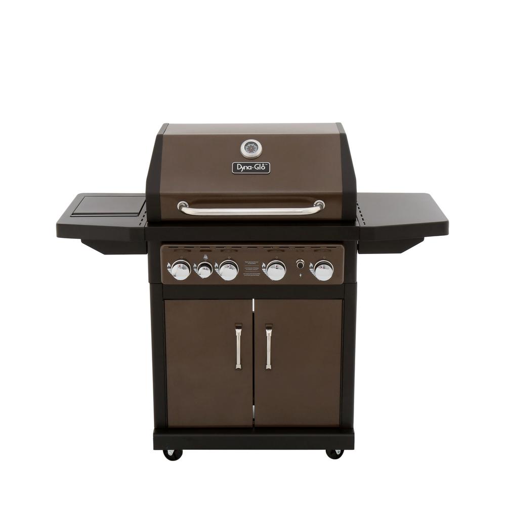 An image of Dyna-Glo DGA480BSP Propane Gas Freestanding Covered Grill