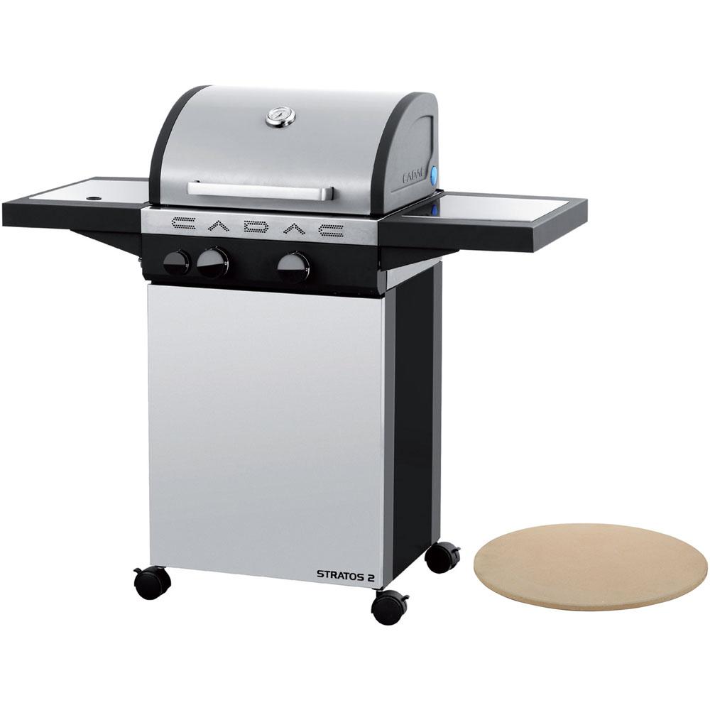 An image of Cadac 98700-23-01/6544-100-KIT Propane Gas Stainless Steel Freestanding Covered Grill | KnowYourGrill 