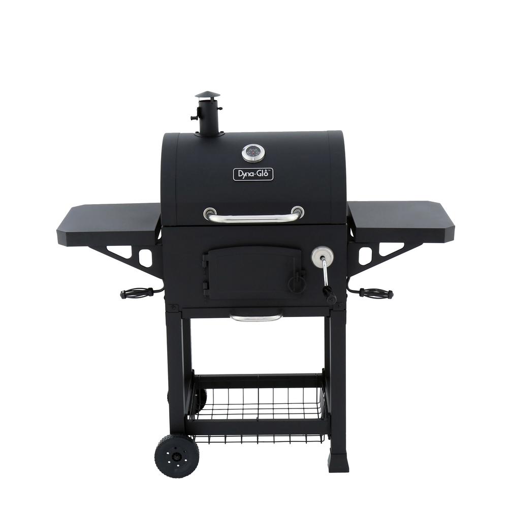 An image of Dyna-Glo DGN405DNC-D Charcoal Freestanding Covered Grill