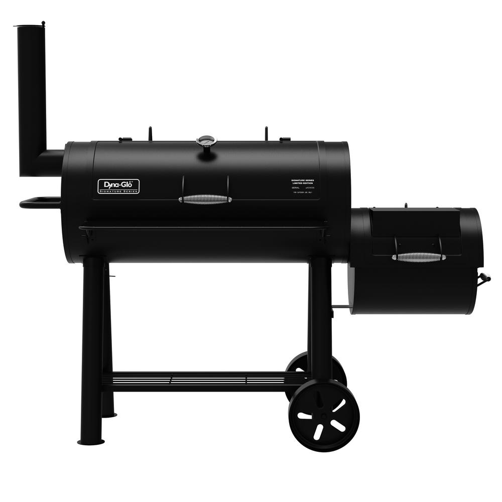 An image of Dyna-Glo DGSS962CBO-D-KIT Charcoal Steel Freestanding Barrel Grill