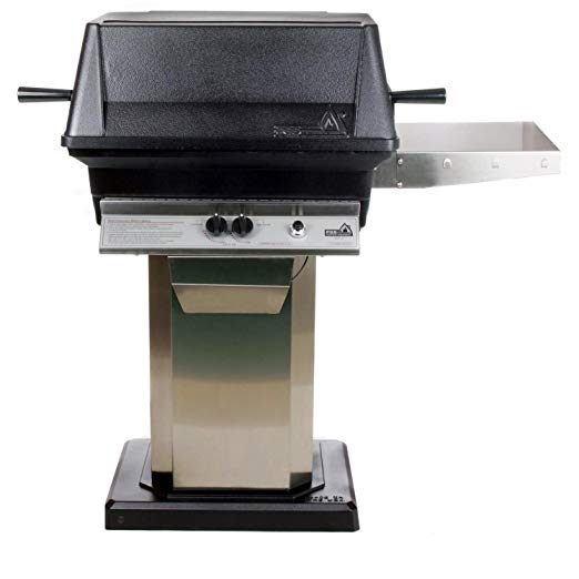 An image of PGS A30 Propane Gas Stainless Steel Freestanding Covered Grill