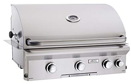 An image of American Outdoor Grill 30NBL L Series 30'' Natural Gas Covered Grill