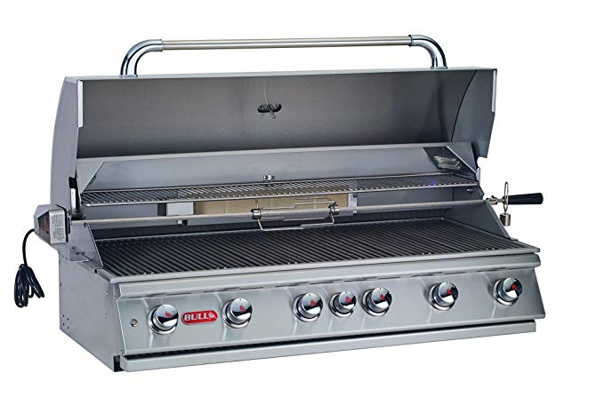 An image of Bull 62648 Diablo Liquid Propane Stainless Steel Built-In Grill | KnowYourGrill 