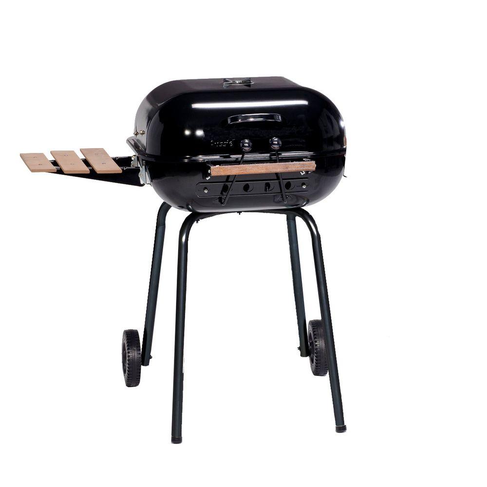 An image related to Americana 4101.0.111 Charcoal Steel Freestanding Covered Grill