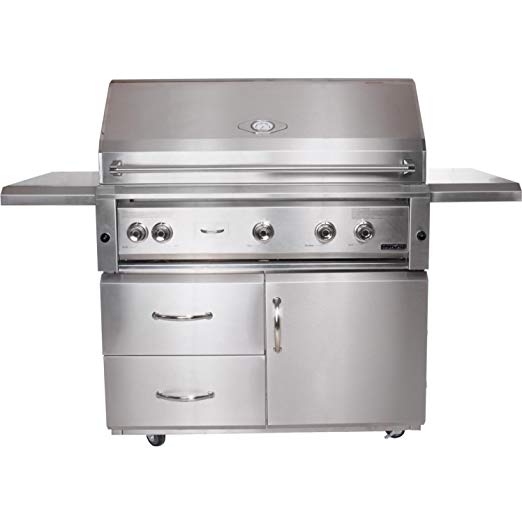 An image of Luxor 42'' Natural Gas Freestanding Rotisserie Grill