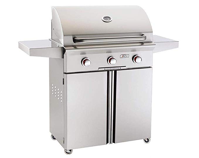 An image of AOG 30PCT-00SP T Series 30'' Propane Gas Covered Grill