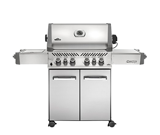 An image of NAPOLEON P500RSIBPSS-1 Prestige Series Propane Gas Stainless Steel Rotisserie Grill