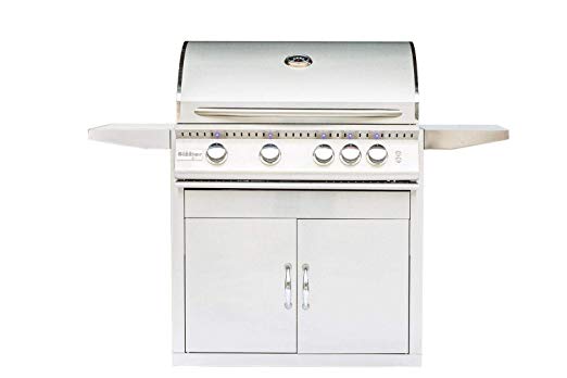 An image of Summerset SIZPRO32-NG-CART32SIZ Sizzler 32" Natural Gas Covered Grill | KnowYourGrill 