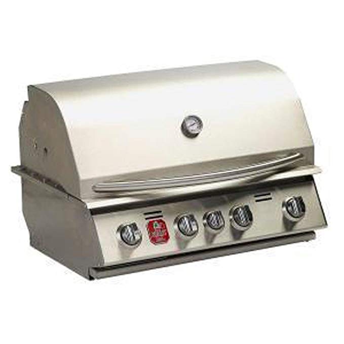 An image of Bull 100511798 Bullet Natural Gas Stainless Steel Built-In Covered Grill | KnowYourGrill 