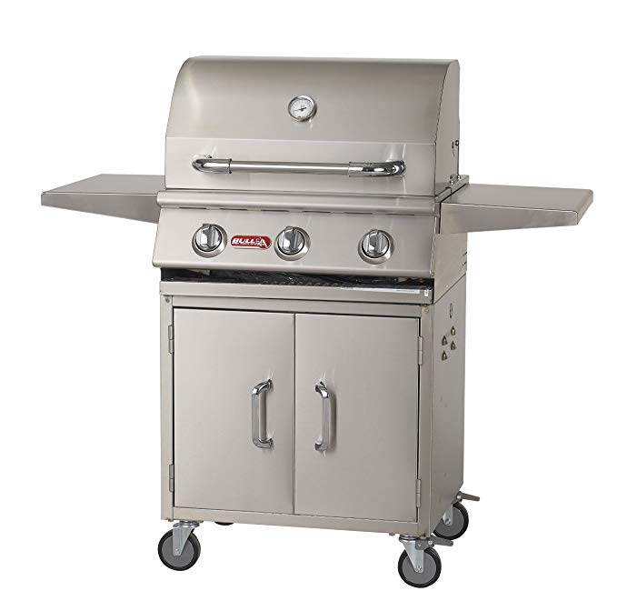 An image of Bull 69101 25'' Natural Gas Stainless Steel Freestanding Grill | KnowYourGrill 