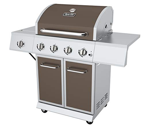 An image of Dyna-Glo DGE486BSP-D Propane Gas Freestanding Covered Grill | KnowYourGrill 