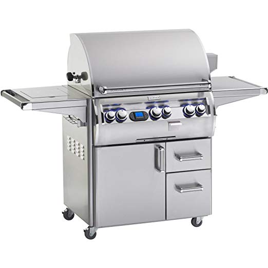 An image of Fire Magic E790 Diamond Propane Gas Stainless Steel Freestanding Rotisserie Grill | KnowYourGrill 