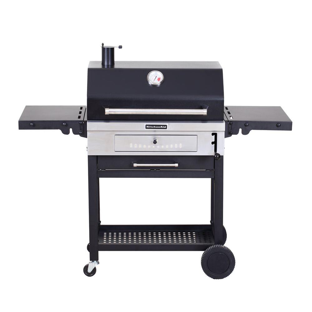 An image related to KitchenAid 810-0021 Charcoal Freestanding Covered Grill