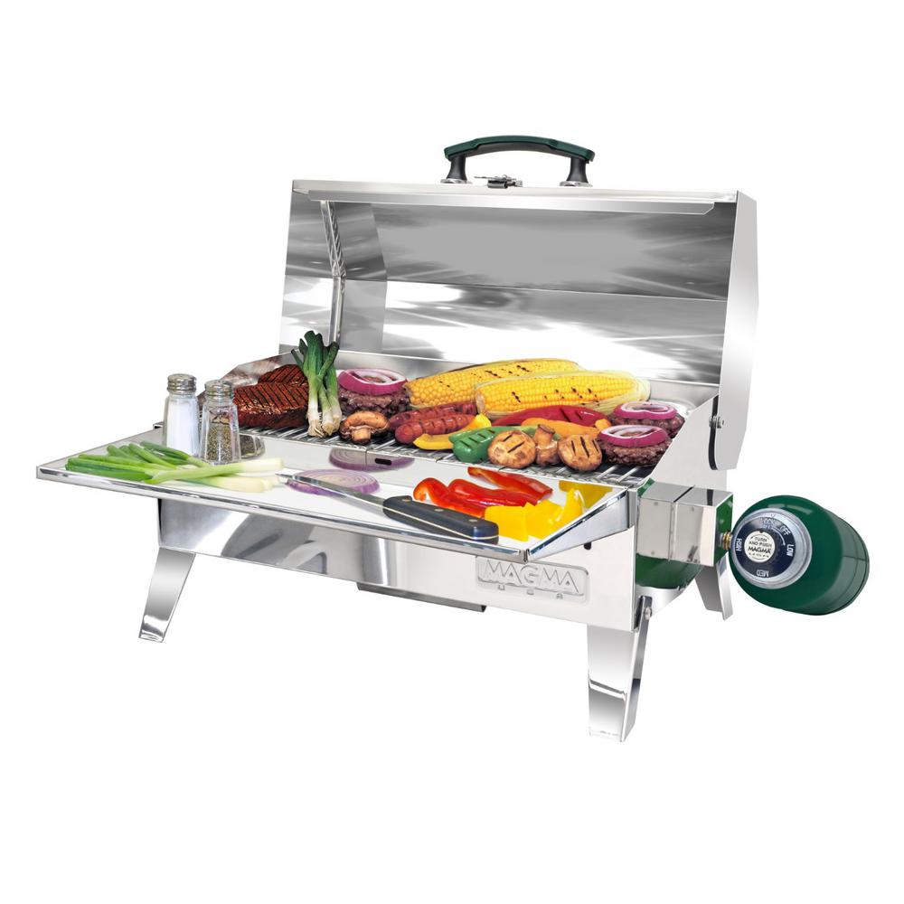 An image related to Magma A10-603 Adventurer Propane Gas Stainless Steel Portable Covered Grill