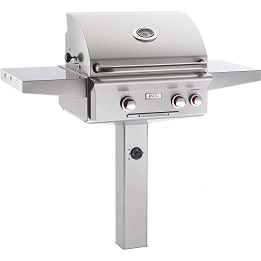 An image of RH Peterson Co. T Series 24" Propane Gas Stainless Steel Built-In Rotisserie Grill | KnowYourGrill 