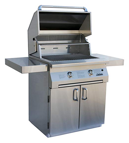 An image of Solaire SOL-IRBQ-30CVI-NG 30'' Natural Gas Stainless Steel Covered Grill