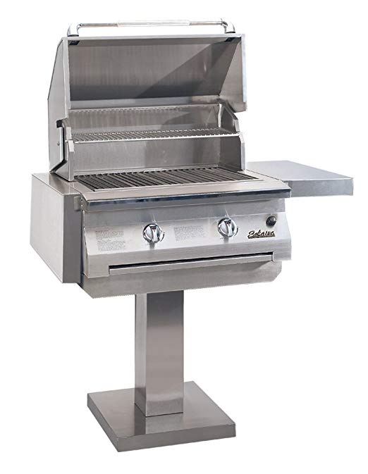 An image of Solaire SOL-IRBQ-30IR-NG-BDP 30'' Natural Gas Stainless Steel Covered Grill