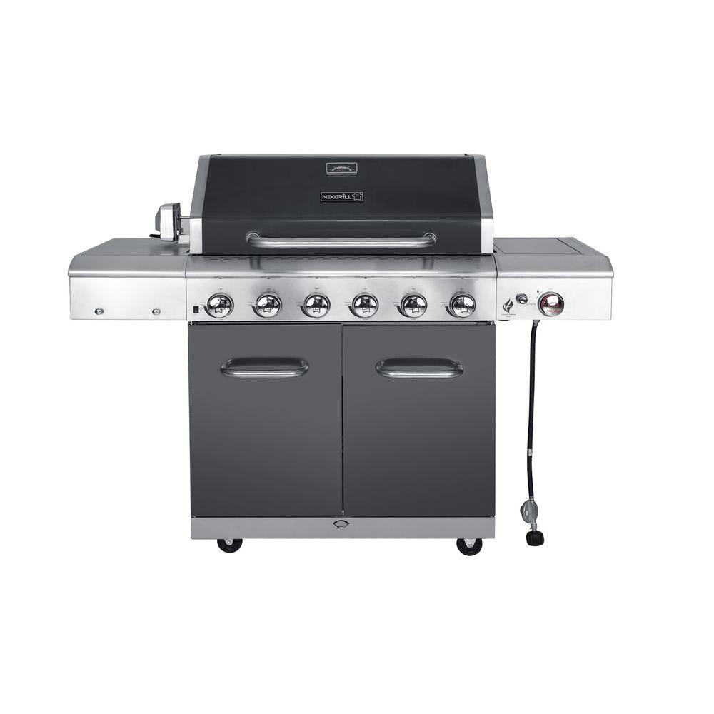 An image of Nexgrill 720-0896B Deluxe Propane Gas Freestanding Covered Grill | KnowYourGrill 