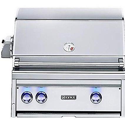 An image related to Lynx L30PSR-2-LP 30'' Propane Gas Stainless Steel Built-In Covered Grill