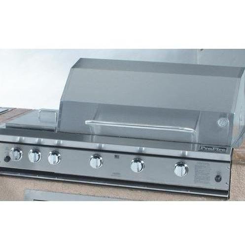 An image of ProFire Professional 48'' Propane Gas Stainless Steel Built-In Covered Grill