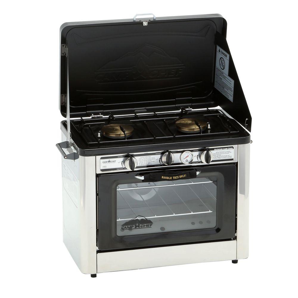 An image of Camp Chef COVEN Propane Gas Stainless Steel Portable Covered Grill