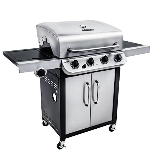 An image of Char-Broil 463377017 Performance Propane Gas Stainless Steel Covered Grill | KnowYourGrill 
