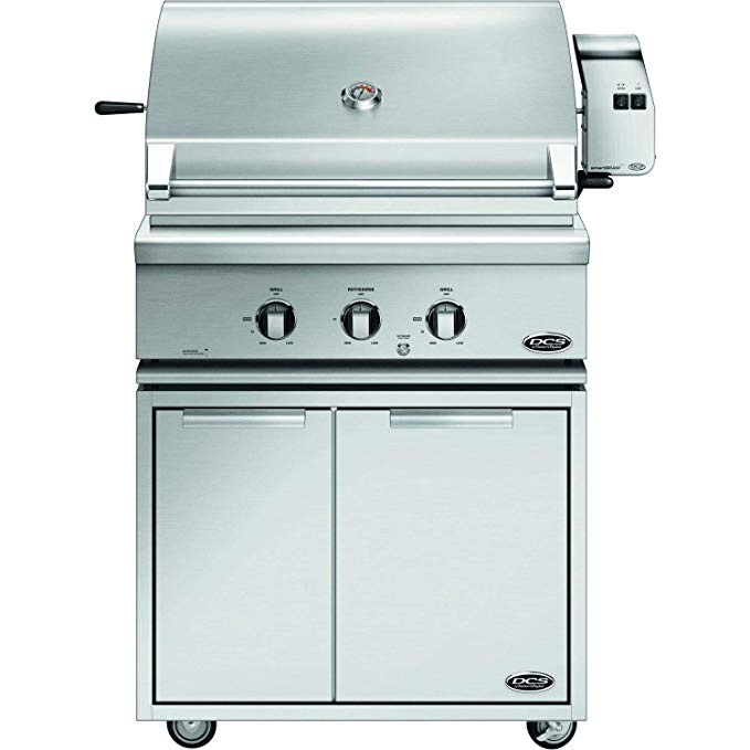 An image of DCS BH1-30R-N-CAD1-30 30'' Natural Gas Stainless Steel Rotisserie Grill | KnowYourGrill 