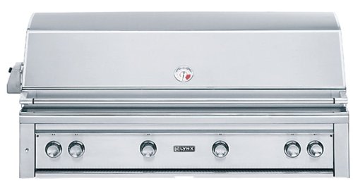 An image of Lynx 54'' Natural Gas Stainless Steel Freestanding Infrared Rotisserie Grill