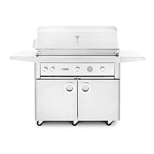 An image of Lynx Smart Grill 42'' Natural Gas Stainless Steel Freestanding Rotisserie Grill | KnowYourGrill 