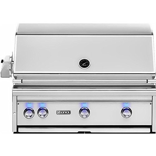 An image of Lynx L36ASR-NG 36'' Natural Gas Stainless Steel Covered Grill | KnowYourGrill 