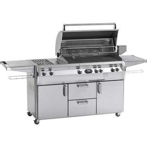 An image of Fire Magic E790S-4E1N-71-W Diamond Natural Gas Freestanding Covered Grill