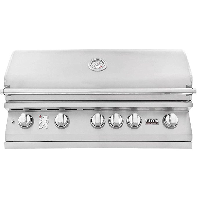 An image of Lion Premium Grills 90823 40" Natural Gas Stainless Steel Rotisserie Grill | KnowYourGrill 