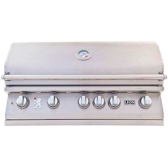 An image of Lion Premium Grills 40" Propane Gas Stainless Steel Built-In Infrared Covered Grill