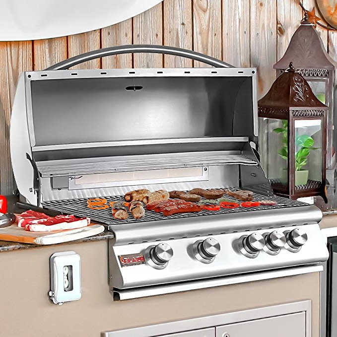 An image related to Blaze Grills BLZ-4-NG 32" Natural Gas Stainless Steel Covered Grill