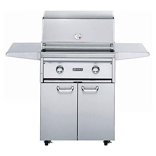 An image of Lynx L27FR-2-LP 27" Propane Gas Stainless Steel Rotisserie Grill | KnowYourGrill 