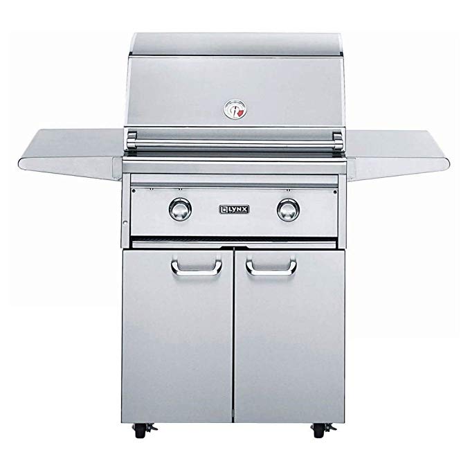 An image related to Lynx L27FR-2-NG 27" Propane Gas Stainless Steel Freestanding Rotisserie Grill