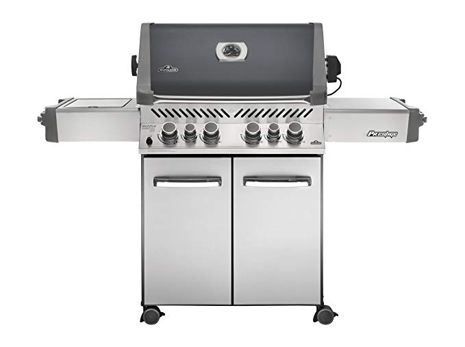An image of NAPOLEON P500RSIBNCH-1 Prestige Series Natural Gas Stainless Steel Covered Grill | KnowYourGrill 