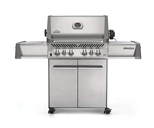 An image of NAPOLEON P500RSIBPSS Propane Gas Stainless Steel Freestanding Covered Grill | KnowYourGrill 