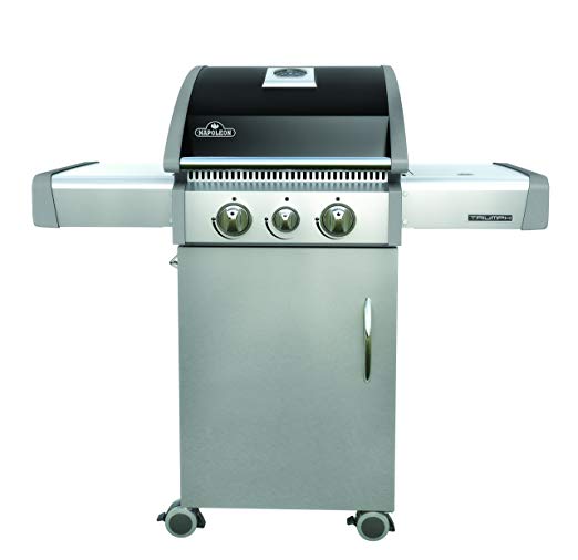 An image of NAPOLEON T325SBPK Propane Gas Stainless Steel Portable Covered Grill