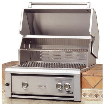 An image of Luxor 30'' Propane Gas Built-In Covered Grill | KnowYourGrill 