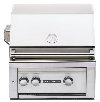 An image of Sedona by Lynx L500PSR-LP Sedona 24" Natural Gas Stainless Steel Covered Grill | KnowYourGrill 