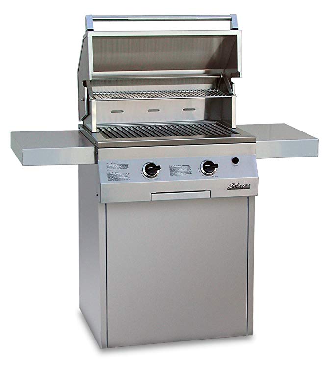 An image related to Solaire SOL-IRBQ-27GIRXLC-NG 27" Natural Gas Stainless Steel Covered Grill